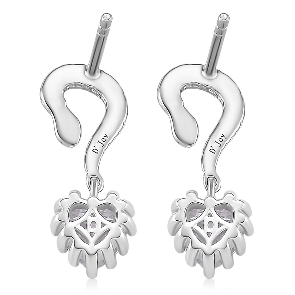 Moissanit Ohrringe 925 Silber rhodiniert ca. 2.01 ct