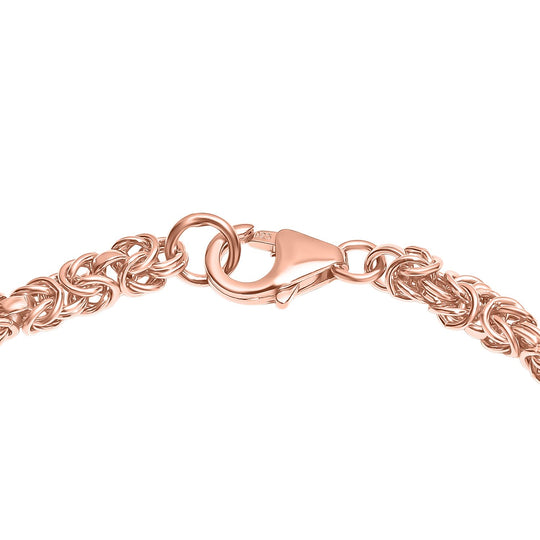 Handgefertigte Verlaufs Königskette Armband, 925 Silber rhodiniert ca. 19 cm ca. 9,51g