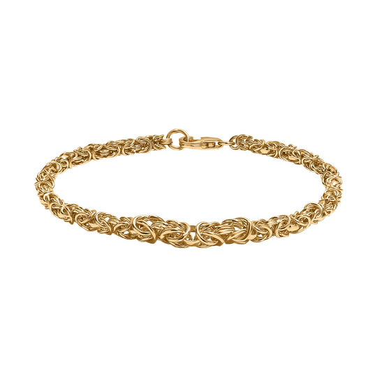 Handgefertigte Verlaufs Königskette Armband, 925 Silber rhodiniert ca. 19 cm ca. 9,51g