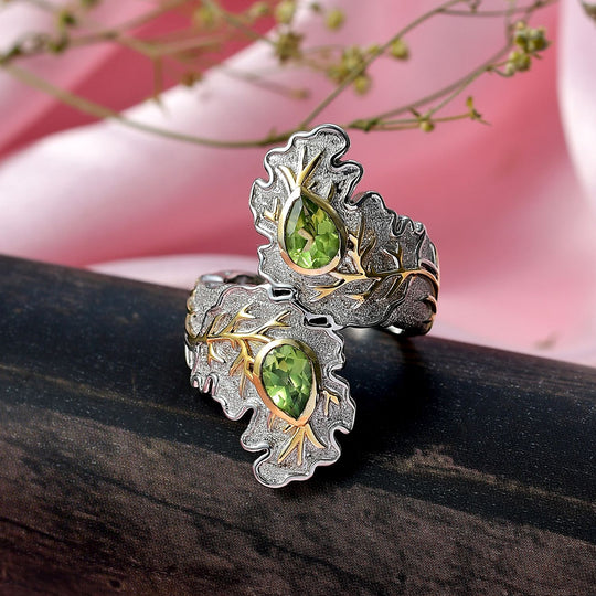EVER TRUE Peridot Ring Nickelfreies Messing (Größe 18.00) ca. 1,36 ct