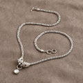 Royal Bali - Moissanit Halskette ca. 56 cm 925 Silber ca. 0,89 ct.