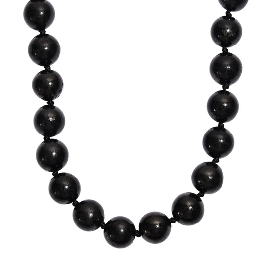 Zum ersten Mal: Große Shungit 14mm Halskette ca. 50 cm ca. 540.00 ct