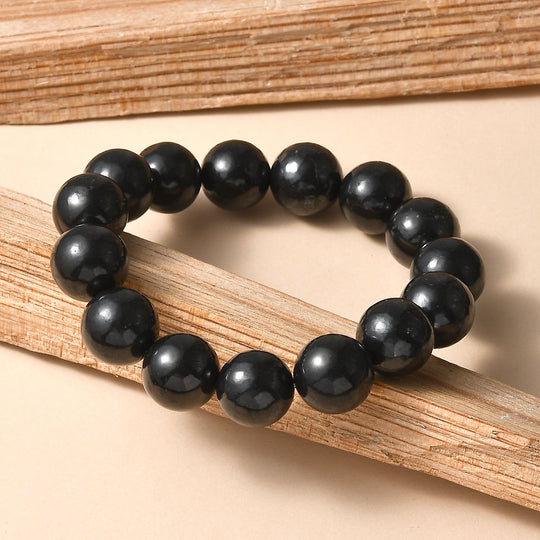 Shungit Armband, flexibel, ca. 270,00 ct.