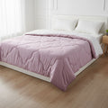SERENITY NIGHT Winter-Steppdecke aus Bambusfaser, 100% Maulbeerseidenfüllung, 1000g Seide, Lila