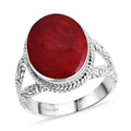 Royal Bali - D'Joy Koralle Ring 925 Silber (Größe 16.00) ca.