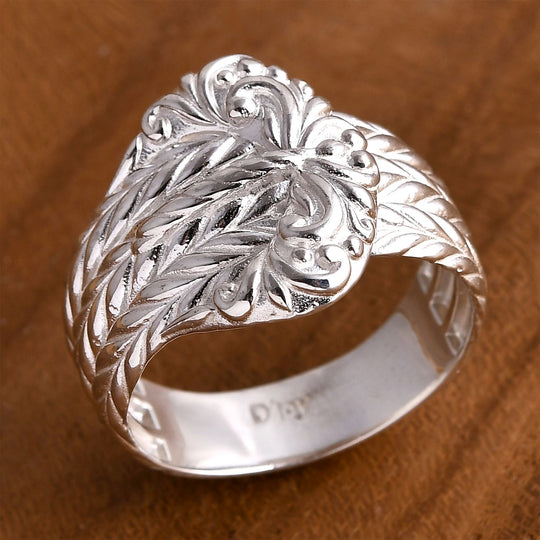 Royal Bali - D Joy 925 Silber Padian Schnalle Ring (Größe 17.00) ca. 6,10g
