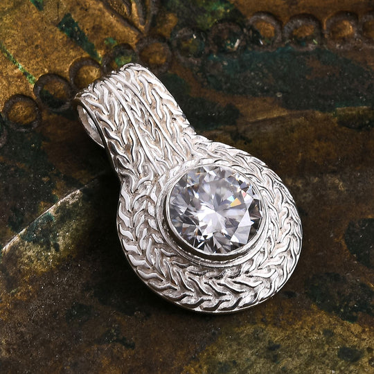 Royal Bali - D Joy Moissanit Anhänger 925 Silber ca. 2.76 ct