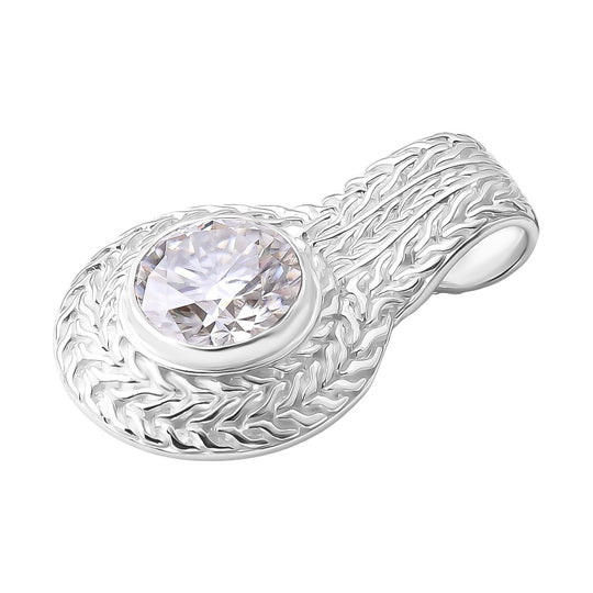 Royal Bali - D Joy Moissanit Anhänger 925 Silber ca. 2.76 ct