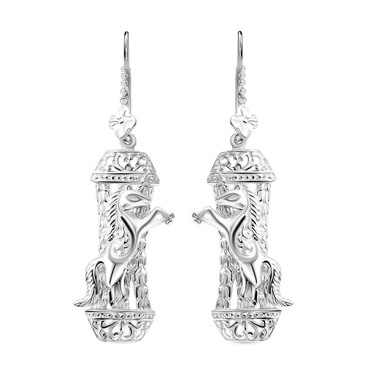 Royal Bali - D'Joy 925 Silber Einhorn Ohrringe 8,06g