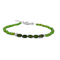 D'Joy  natürliches Chromdiopsid Armband, 18 cm - 6 ct.