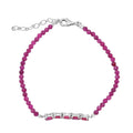 D'Joy  Afrikanisches Rubin Armband, 18 cm - 6 ct.