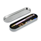 Edelstein Stift Set Amethyst, Stift Schlüsselanhänger Mine, Lila