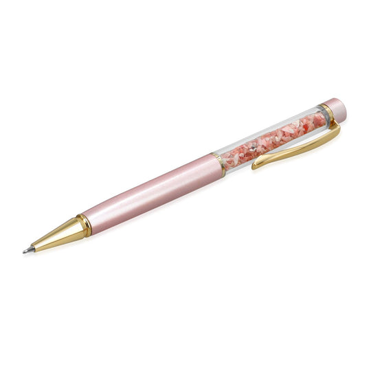 Edelstein Stift Set Pfirsichopal, Stift Schlüsselanhänger Mine, Grün