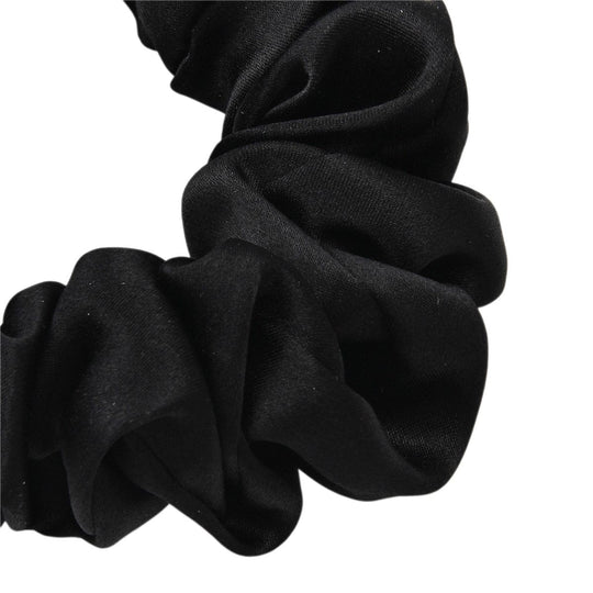 LA MAREY Signature - Seiden-Scrunchies aus 100% Maulbeerseide, 1 cm und 3,5 cm, Petrol