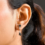 D'Joy Elite Shungit Ohrringe 925 Silber platiniert ca. 1.25 ct