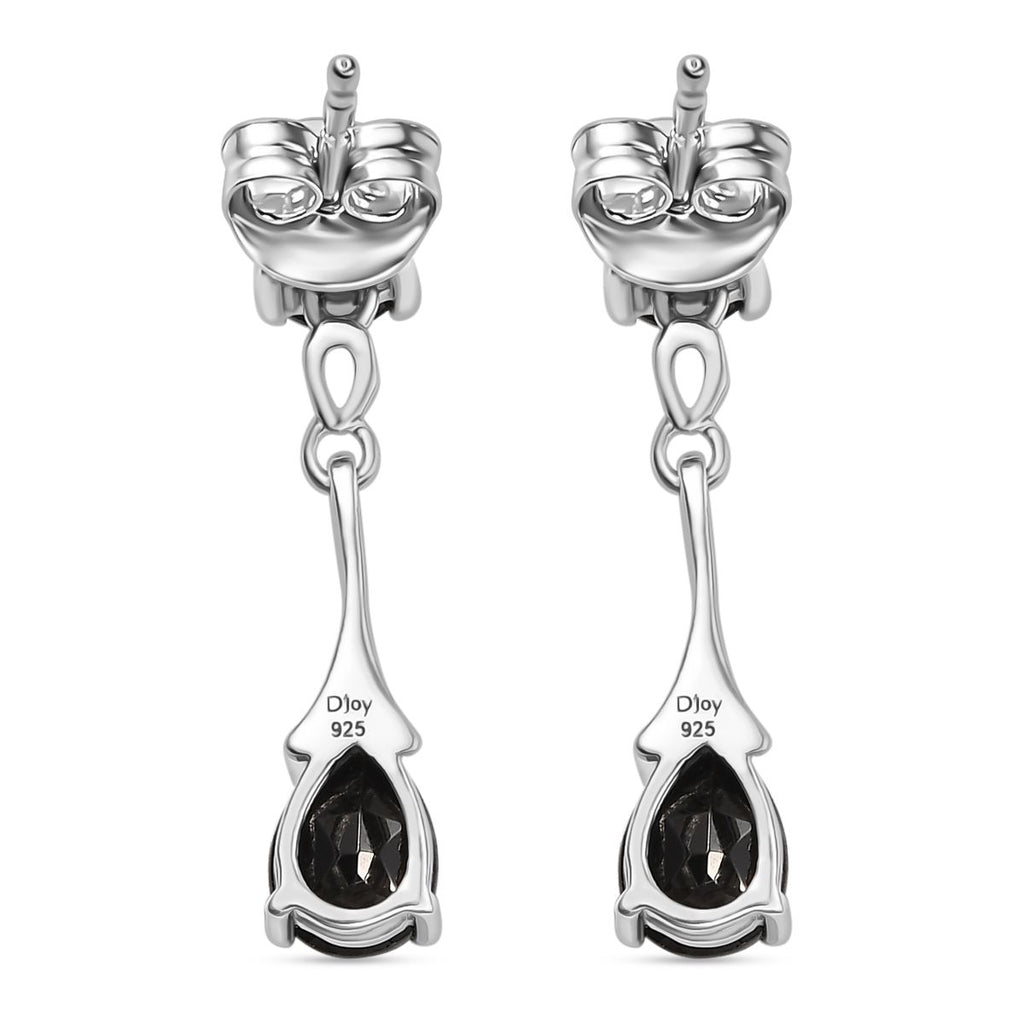 D'Joy Elite Shungit Ohrringe 925 Silber platiniert ca. 1.25 ct