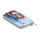 Frida Kahlo und Schmetterling Design Set, Shopper und Handy Umhängetasche, 40 x 12 x 35 cm, Blau