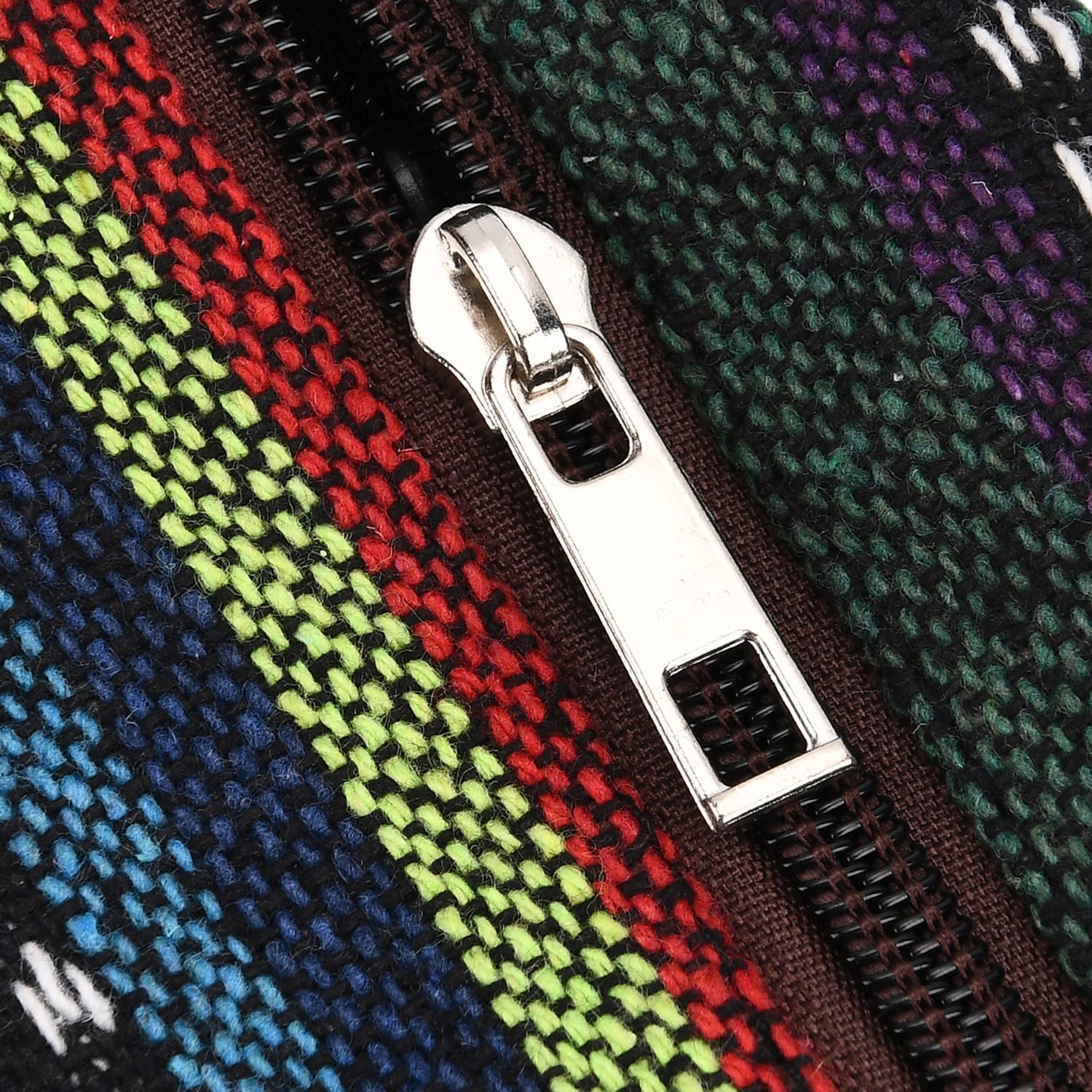 Crossbody-Tasche mit Einhorn, 3 Reißverschlussfächer, verstellbarer Schultergurt (ca. 120 cm), 21x28 cm, Mehrfarbig