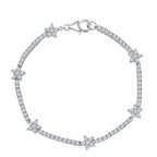 D'Joy Moissanit Armband ca. 19 cm 925 Silber rhodiniert ca. 2,79 ct.