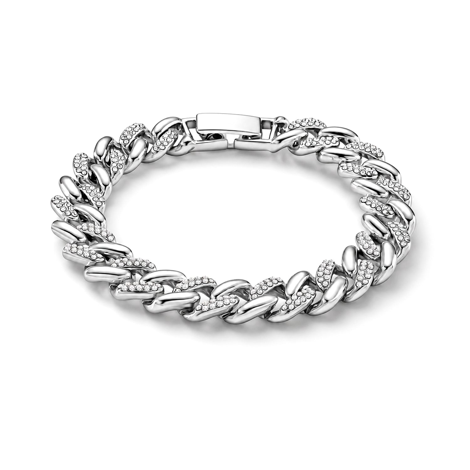 Weißer Kristall Armband ca. 19 cm Standard
