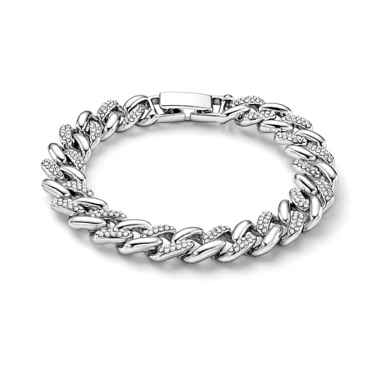 Weißer Kristall Armband ca. 19 cm Standard