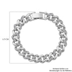 Weißer Kristall Armband ca. 19 cm Standard
