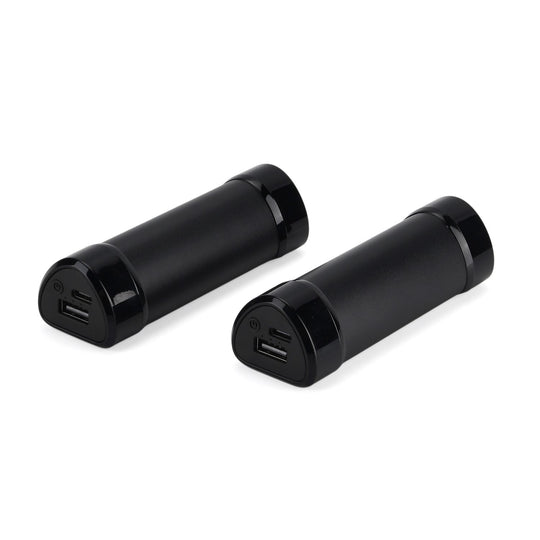 2 in 1 Magnetischer Handwärmer und Powerbank, 2 x 4000 mAh, 3 Heizstufen, 11 x 6 cm, 255 g, ABS Aluminiumlegierung, Schwarz