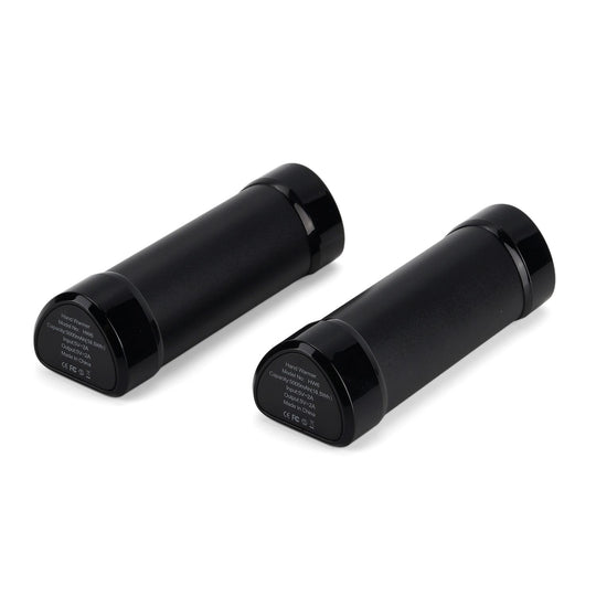 2 in 1 Magnetischer Handwärmer und Powerbank, 2 x 4000 mAh, 3 Heizstufen, 11 x 6 cm, 255 g, ABS Aluminiumlegierung, Schwarz