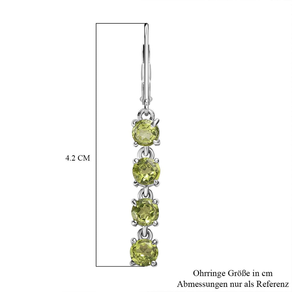Peridot Ohrringe 316L Edelstahl ca. 2.99 ct