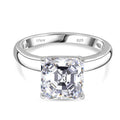 RADIANTA GRA zertifiziert Moissanit (D-VVS) Ring 925 Silber rhodiniert (Größe 16.00) ca. 3.00 ct
