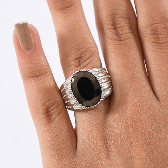 Elite Shungit Ring 950 Kupfer (Größe 17.00) ca. 5,35 ct
