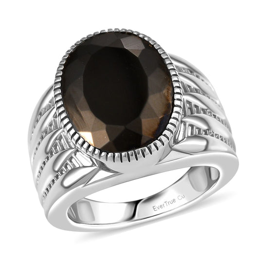 Elite Shungit Ring 950 Kupfer (Größe 17.00) ca. 5,35 ct
