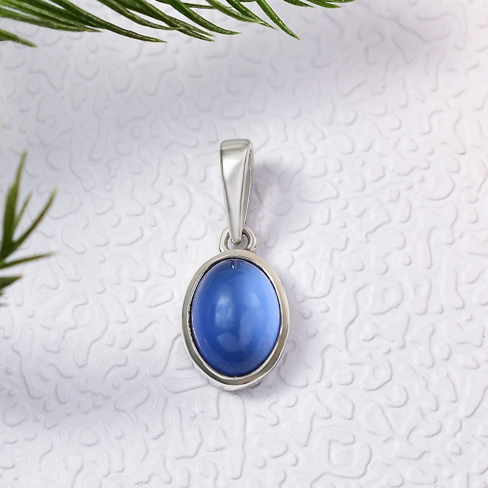 D'Joy Aurora Mondstein Anhänger 925 Silber rhodiniert ca. 1.39 ct