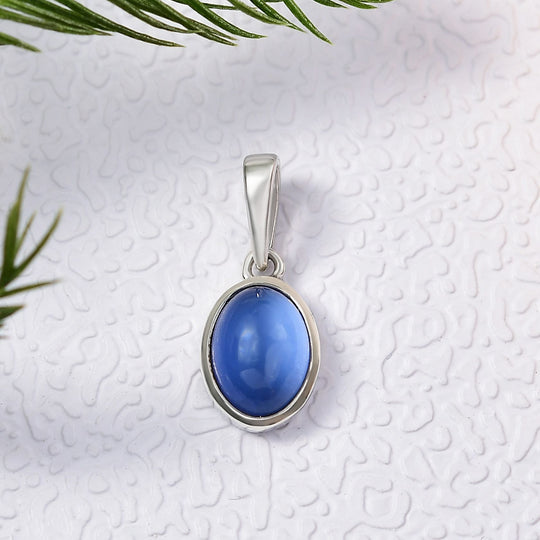 D'Joy Aurora Mondstein Anhänger 925 Silber rhodiniert ca. 1.39 ct
