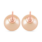D'Joy Edison Perle (9-11 mm) Ohrringe 925 Silber rosévergoldet