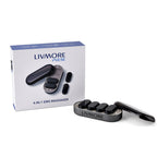 4-in-1 EMS Impuls Massagegerät, kabellos, 9 Intensitätsstufen, grau