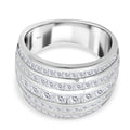 Lustro Stella Weißer Zirkonia Ring 925 Silber rhodiniert (Größe 18.00)