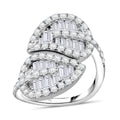Lustro Stella Weißer Zirkonia Ring 925 Silber rhodiniert (Größe 17.00)