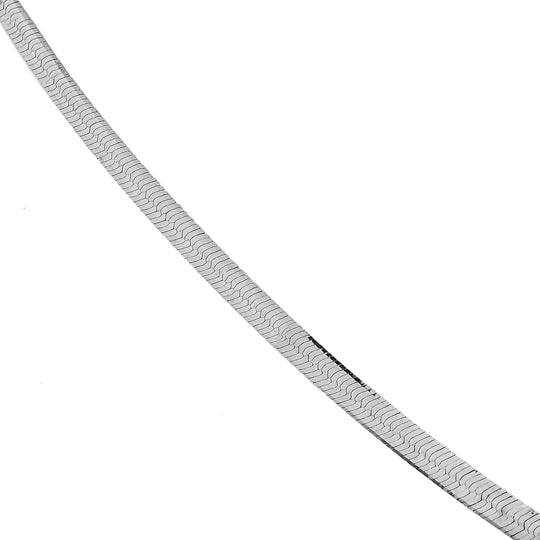 Italianische Fischgrät-Kette, ca. 45 cm mit 5 cm Extender, 925 Silber ca. 4,83g