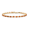 D'Joy AAA Blaze Feueropal Armband ca. 19 cm 925 Silber 750 Gelbgold Vermeil ca. 2.99 ct
