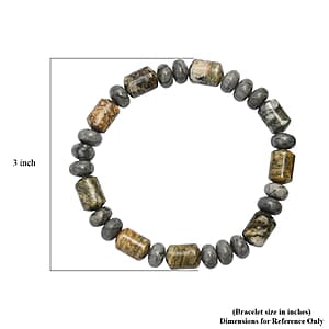 Moosachat Armband Flexibel cm ca. 110,00 ct.