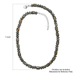 Moosachat Halskette ca. 45 cm 316L Edelstahl ca. 265,00 ct.