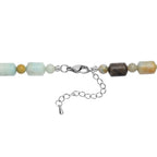 Mehrfarbig Jaspis Halskette ca. 45 cm Edelstahl ca. 250.00 ct