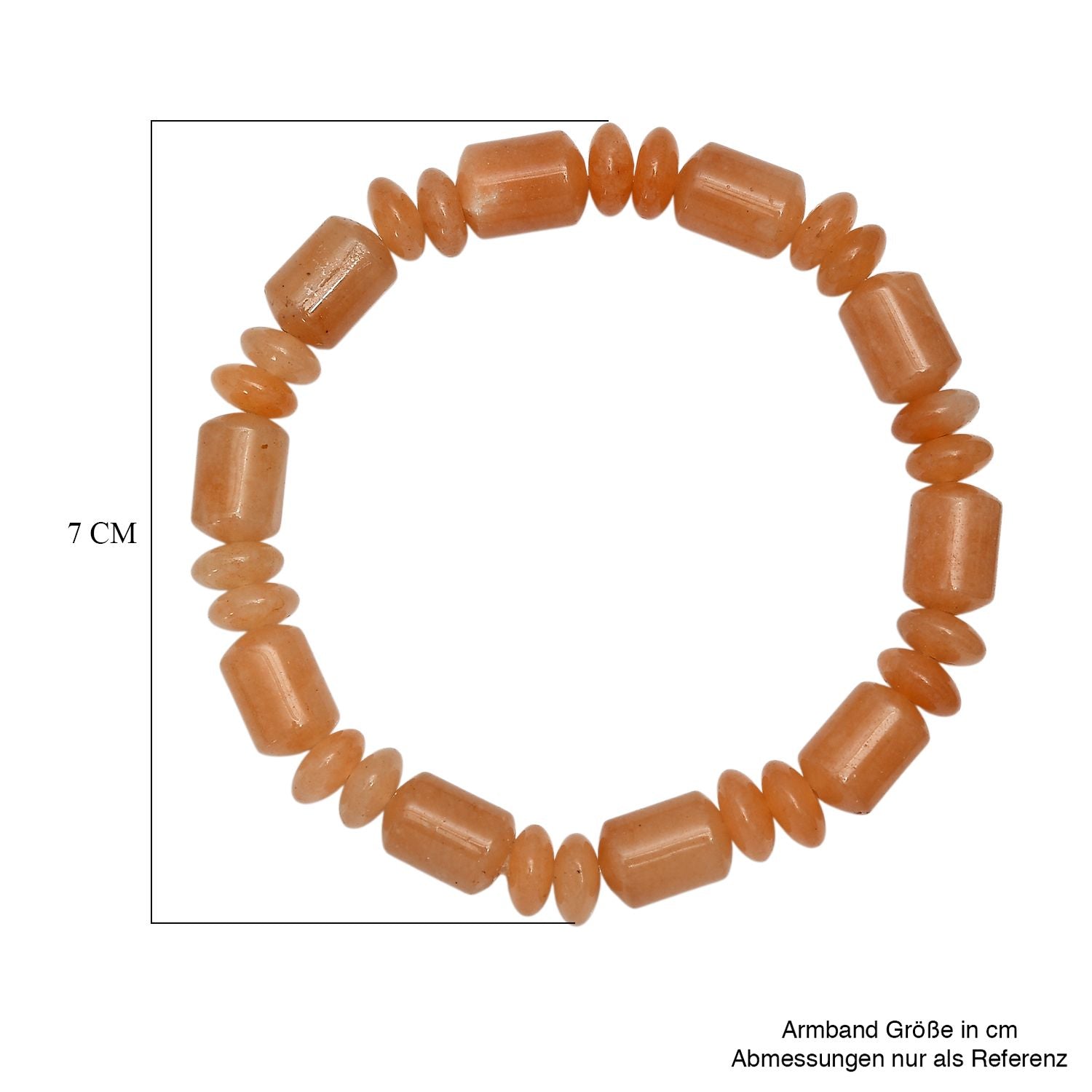 Rotes Aventurin Armband Flexibel cm ca. 120.00 ct