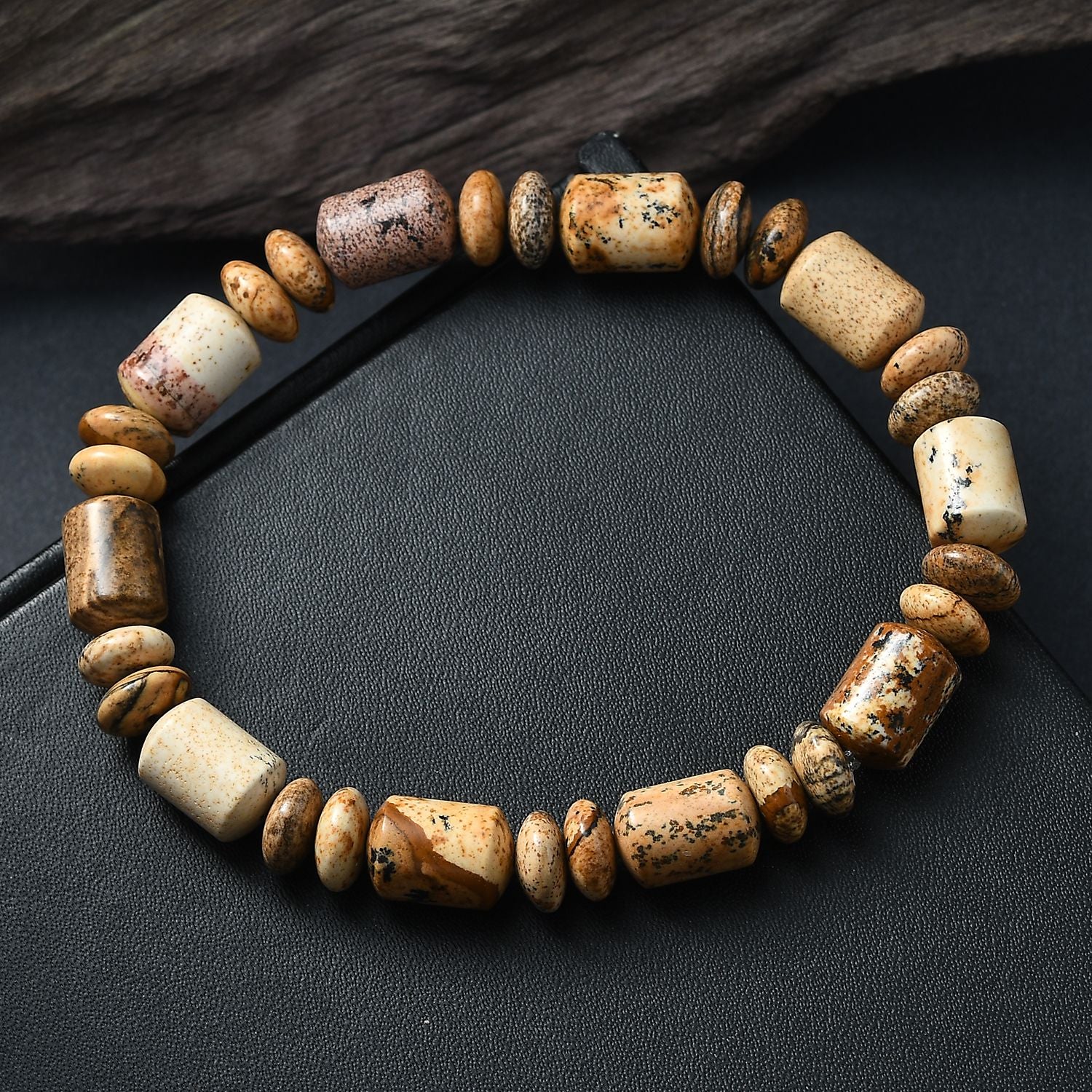 Bild Jasper Armband Flexibel cm ca. 120.00 ct