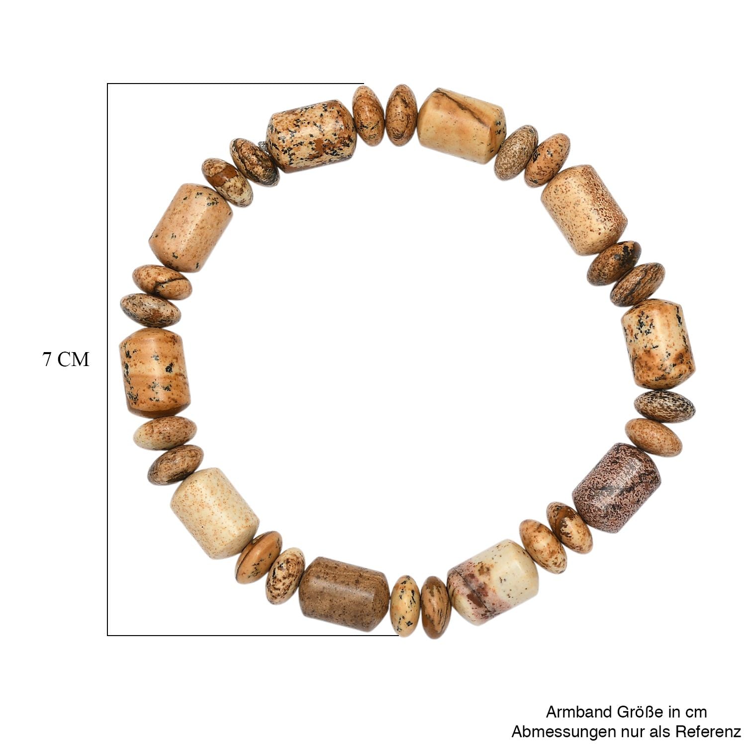 Bild Jasper Armband Flexibel cm ca. 120.00 ct