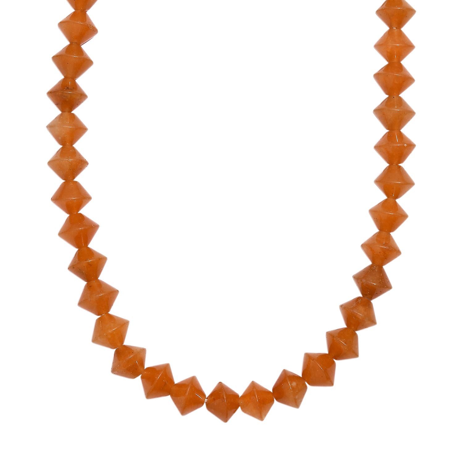 Rotes Aventurin Halskette ca. 50 cm mit 2.5 cm extender, Nickelfreies Messing platiniert ca. 250,00 ct