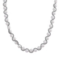 Goldene Muschelkernperle Halskette ca. 49.5 cm 316L Edelstahl Ion-Gelbbeschichtung