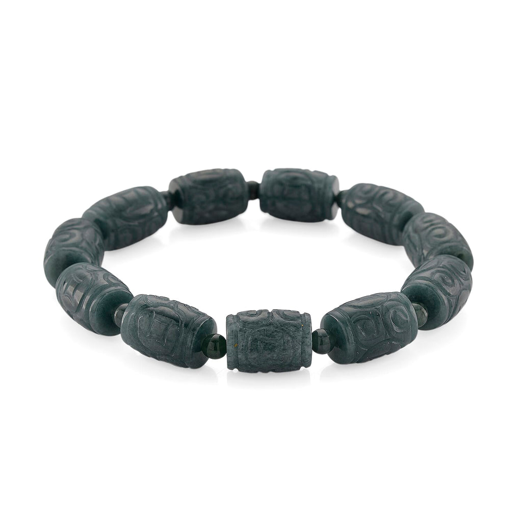 Natürlicher Olmek Jadeit Armband Flexibles cm ca. 210,00 ct.