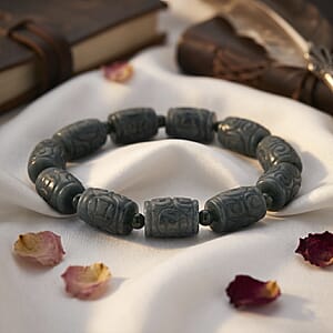EXTREM SELTEN Natürlicher Olmek Jadeit Typ A Armband Flexibles cm ca. 210.00 ct
